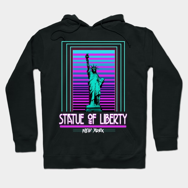 Statue of Liberty retro Hoodie by absolemstudio